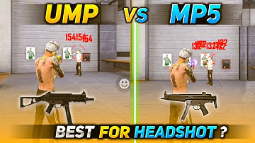 MP5 VS UMP || WHICH IS BEST FOR HEADSHOT || TOP - 5 COMPARISON BETWEEN MP5 AND UMP