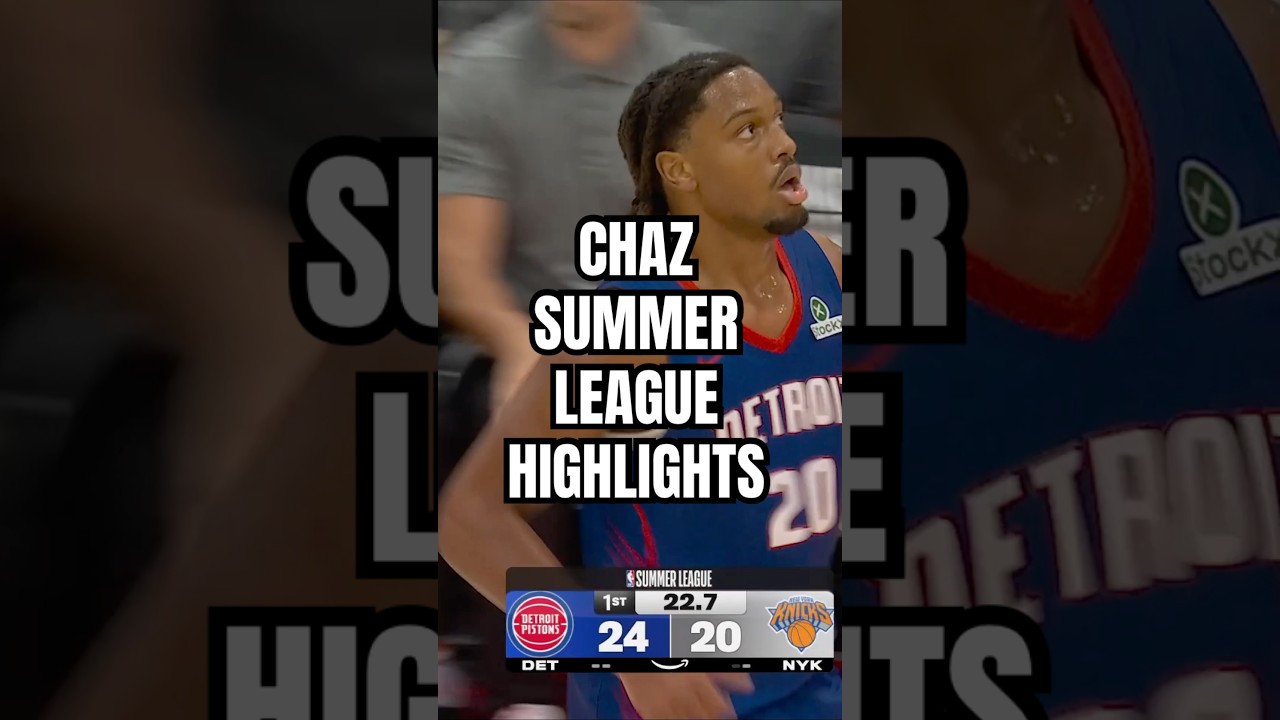 Call him chef Swaggy cause Chaz is cookin’ 👨‍🍳 #nba #detroitpistons #summerleague