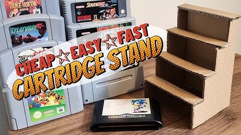 How To Make Your Own Video Game Cartridge Stand for FREE - Gaming Room Ideas You Need to Know!