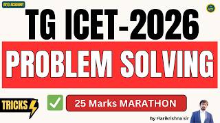 TG-ICET 2026 Analytical Ability Revision 🚀 Most Important Reasoning Topics #1million #icet2026