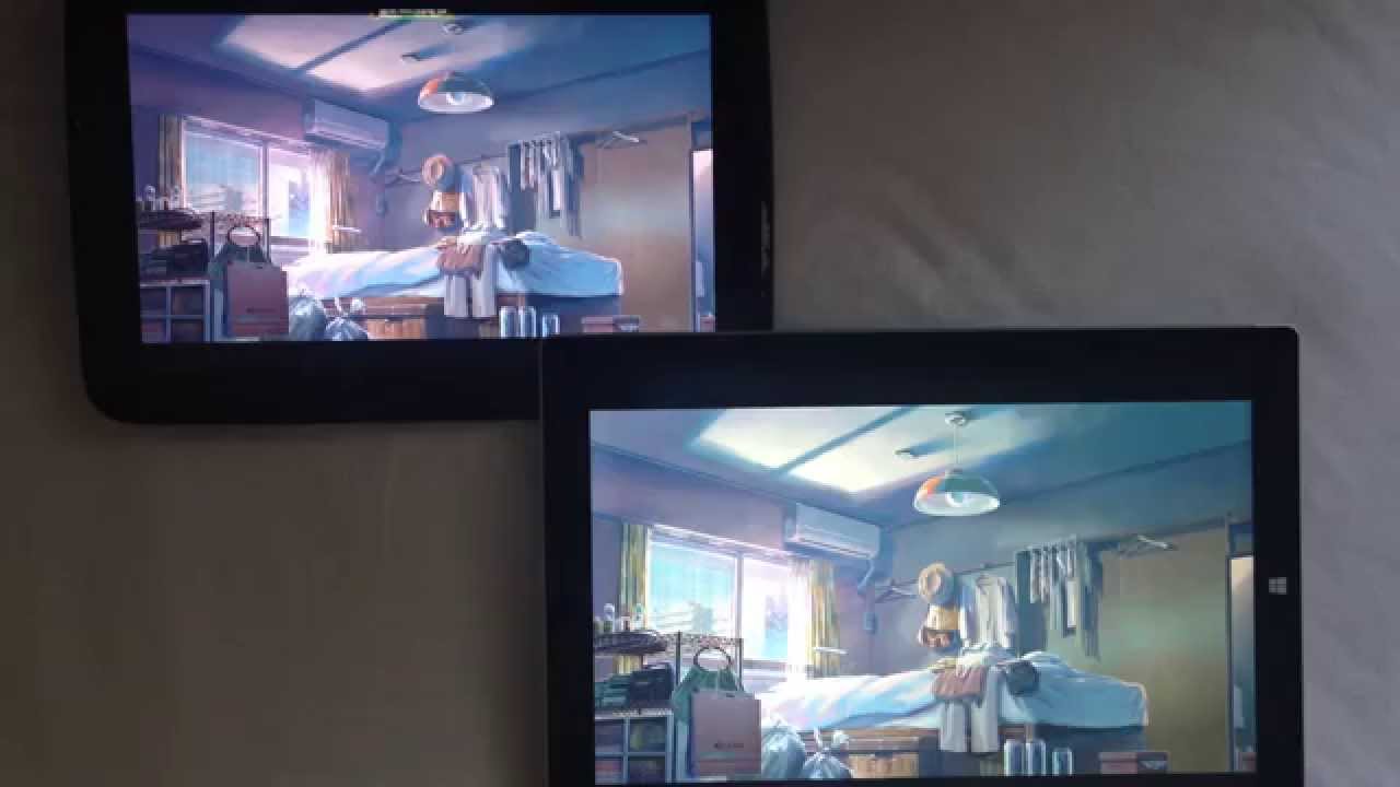 Surface pro 3 VS Nexus 10 Video quality Sample 1