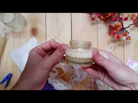 DIY Ароматическая свеча в стеклянной банке своими руками!