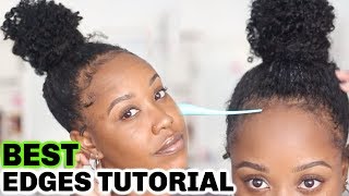 NO MORE CRUNCHY, STIFF EDGES! | HOW TO LAY YOUR EDGES *UPDATED*