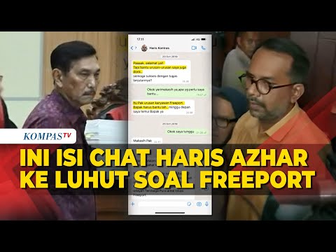 Terungkap Isi Chat Haris Azhar ke Luhut soal Freeport yang Dibawa dalam Sidang