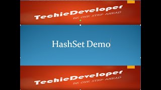 32. HashSet Demo example in collection Framework