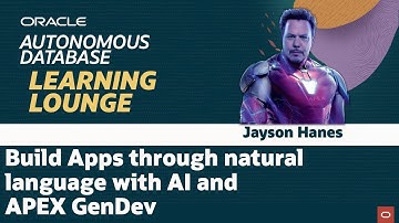 Build Apps through natural language with AI and APEX GenDev