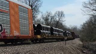 Bnsf Railways Memgal Whuge Consist On River Sub Ringer Rd. In Oakville, Mo, 32822