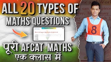 AFCAT 2 2024 MATHS .Every  Type of  Maths Questions for AFCAT 2 2024.