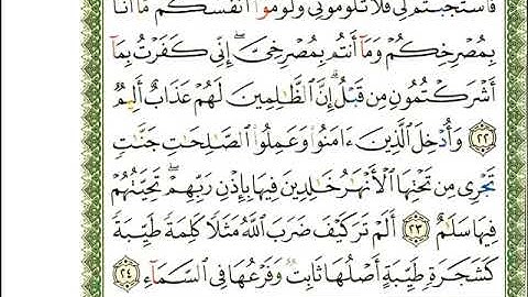 ماهر المعيقلي  سورة ابراهيم المصحف الملون المرمز المصحف مكتوب 14