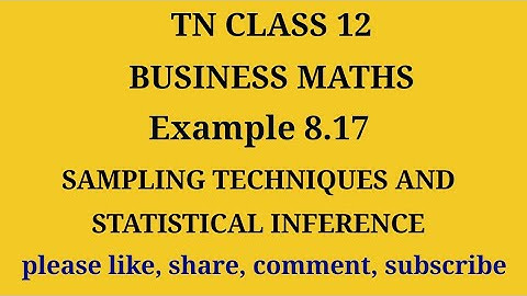 Tn 12 Business maths | example 8.17 | chapter 8 |state board |gmrrao maths