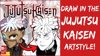 How to Draw Manga like JUJUTSU KAISEN author: Gege Akutami | How to STUDY/COPY an ARTSYLE