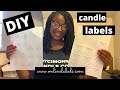 DIY How To Design Candle Labels Online To Print At Home