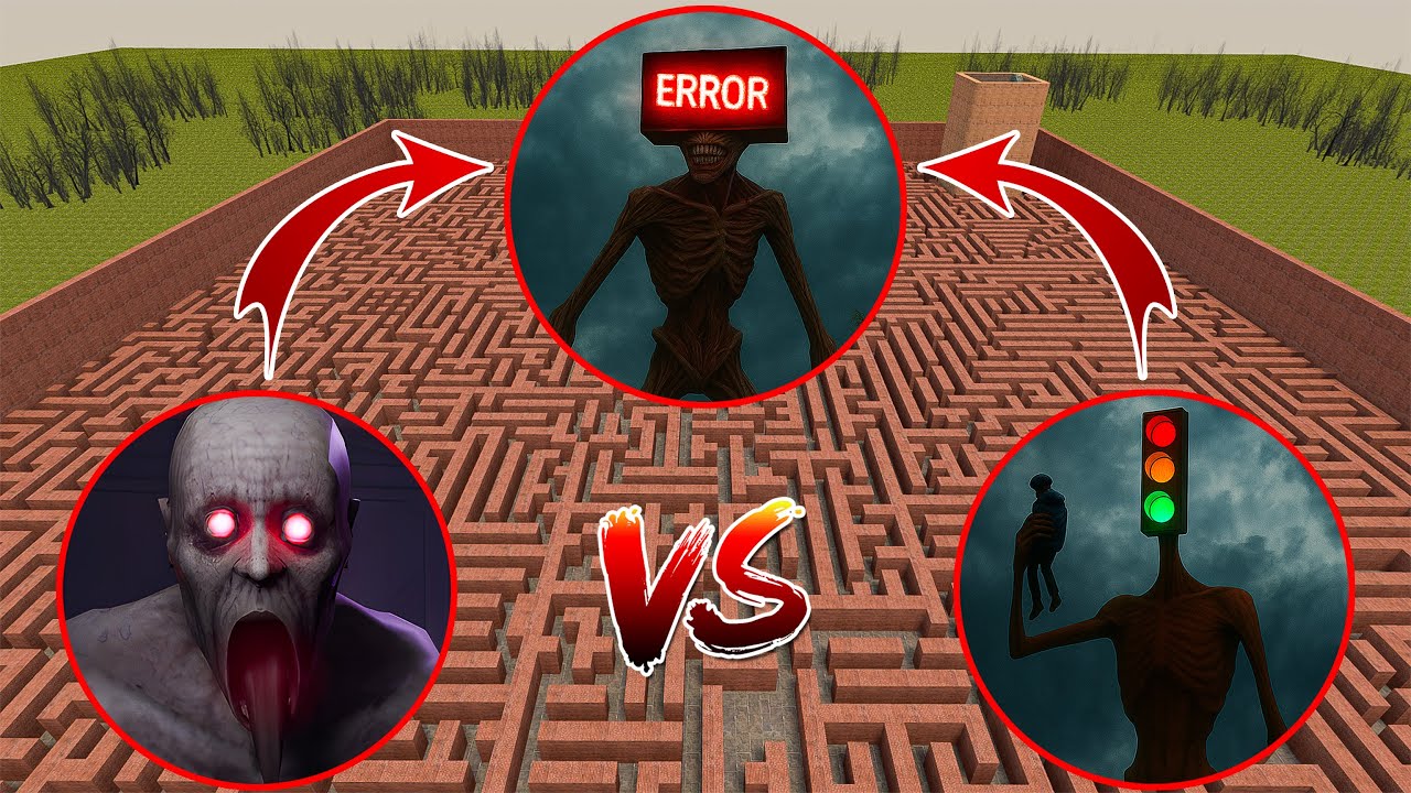 TRAFFIC LIGHT HEAD VS ERROR HEAD VS SCP 096 In Garry's Mod #36