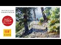 Watercolor painting tutorial  watercolor demonstration  landscape  artist sunil linus de