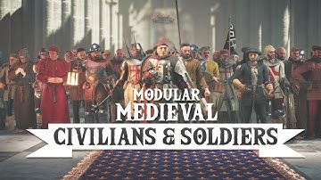 Medieval Civilian & Soldier pack for Unity