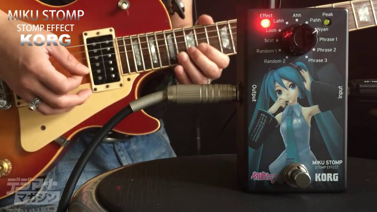 Korg ギターでミクが歌う コンパクト エフェクター Miku Stomp コルグ