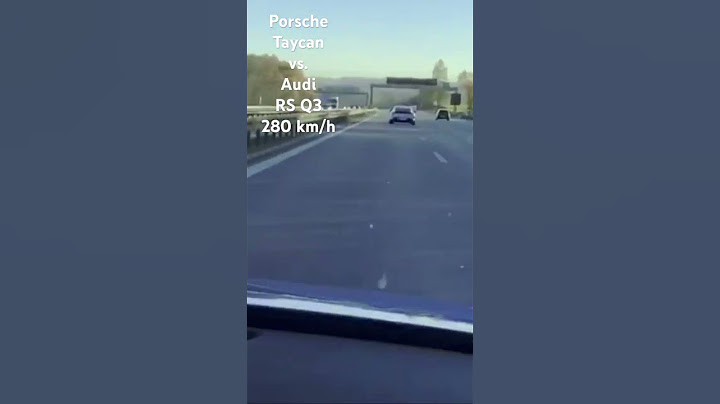 Porsche Taycan vs. Audi RS Q3 Sportback - Autobahn - 280 km/h