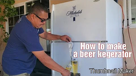 DIY how to make a beer kegerator out of an old ref...