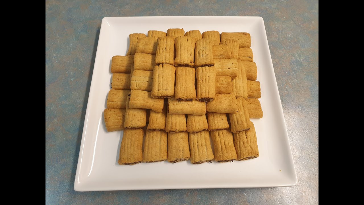dried figs biscuit recipe بسكوت بحشوة التين المجفف صحي ولذيذ YouTube