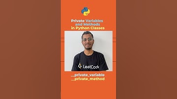 How to declare Private Variables and Methods in Python classes? | Private Variables in Python Class