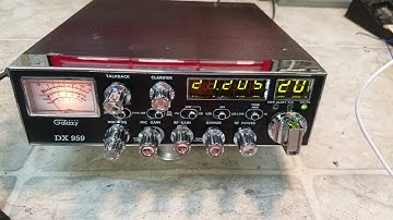 Galaxy DX 959 with channel expansion mod and our tune and alignment for Paul in AL