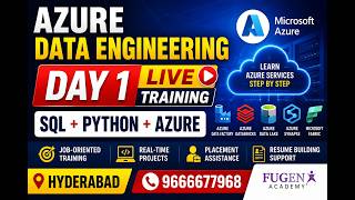 Azure Data Engineering Training in Hyderabad | SQL + Python + Azure Services | Day 1 Live Class