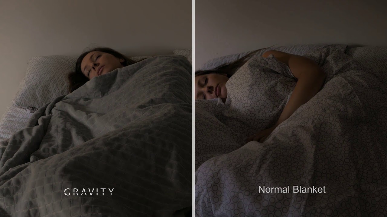 How to sleep under a Gravity Blanket ? See the difference ! YouTube