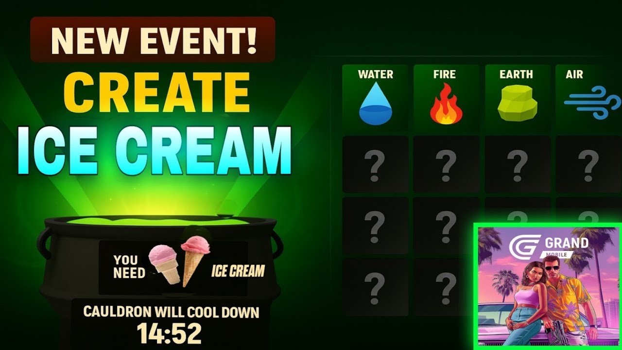 🔥 NEW EVENT! How to CREATE ICE CREAM 🍦in the Birthday Event | Grand ...