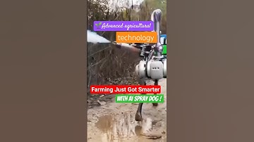 Advanced Agricultural Technology: Four Legged AI Spraying Robot Trial!