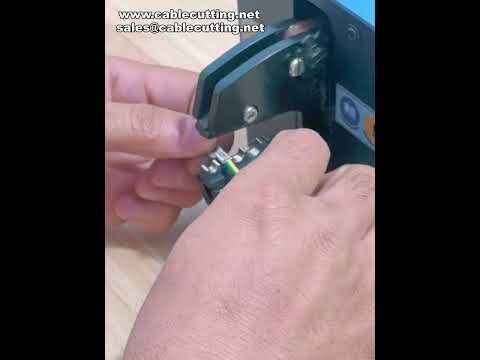 Pneumatic Wire Crimper Crimping Machine Demonstration