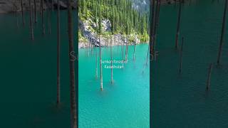 Lake Kaindy - Sunken Forest of Kazakhstan - #kazakhstan #lake #forest #unreal #earth #kazakistan