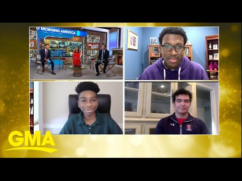 3 teenagers bring