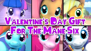 Valentines Day Gift For The Mane Six Hearts & Hooves Day Sfm Ponies