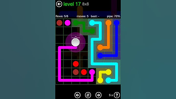Flow Free Bridges Classic Pack 8x8 Level 17 Walkthrough