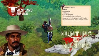 Westland Survival - 𝓠𝓾𝓮𝓼𝓽 (𝗛𝘂𝗻𝘁𝗶𝗻𝗴 𝘁𝗵𝗲 𝗛𝘂𝗻𝘁𝗲𝗿) | Killing the white alligator🐊 #westlandsurvival screenshot 3