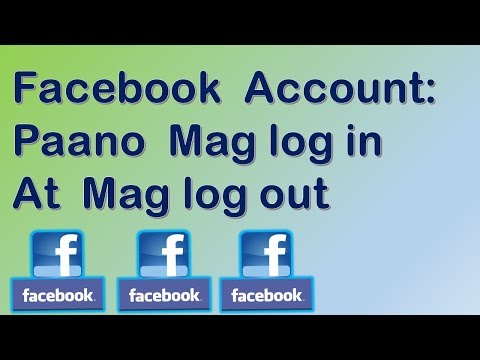 Paano Mag log in at mag log out sa Facebook Gamit ang iPhone