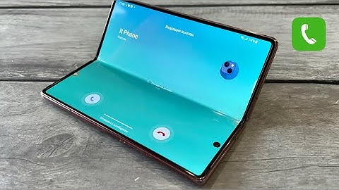 Incoming call Folding Flagship Samsung Galaxy Z Fold 2 Android 12 (S21)