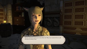 FINAL FANTASY XIV DoL Lv 60 Quest: Go West, Craftsman and Zhloe Custom Deliveries Intro