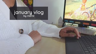 studying german 🇩🇪 | project presentation 🕹️ | Feb planner setup 💙 | study vlog