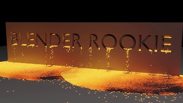 Text Embossing Particle Effect - Blender Rookie