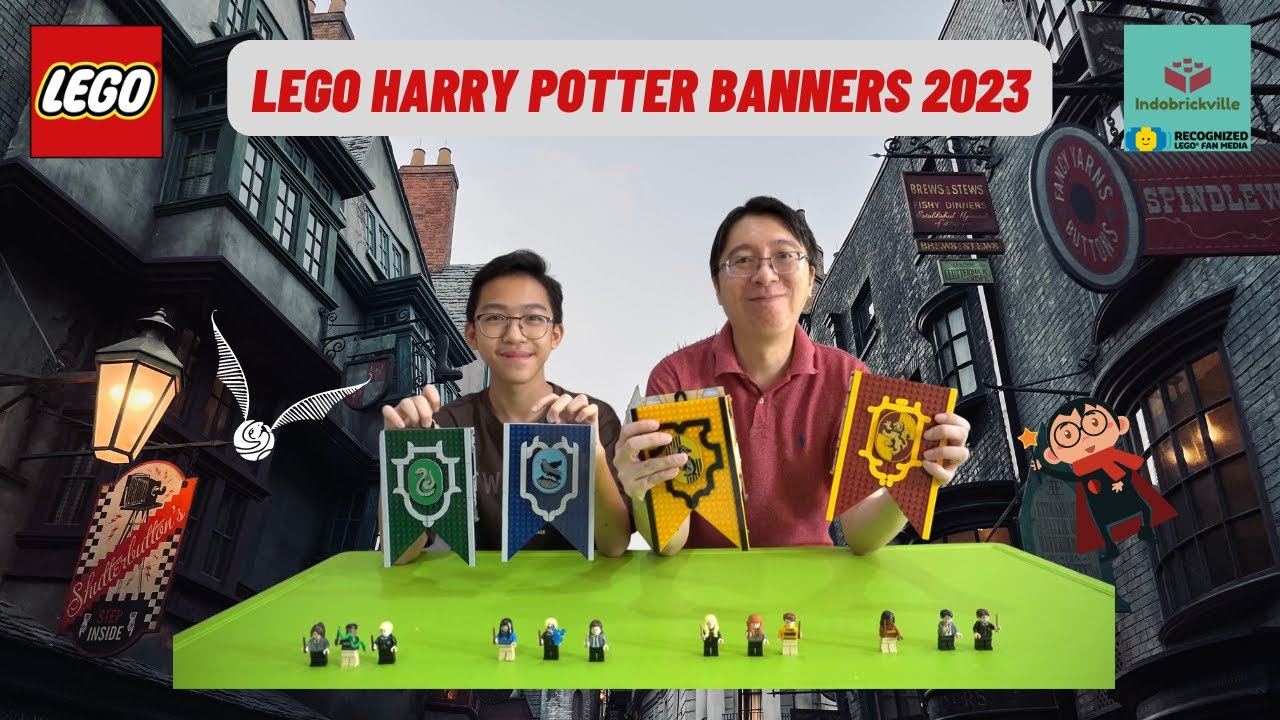 House Banners Early Review! LEGO Harry Potter 2023 