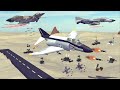 My Newly Built F-4 Phantom II vs Anti-Air Installations | Besiege