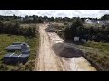 Vue arienne du chantier dassainissement de la tannerie  la bouxire