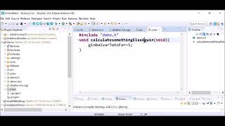 refactoring in Sloeber (standard CDT functionality) screenshot 1