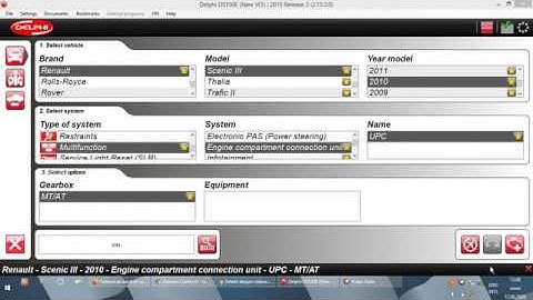 Delphi Ds150 - Renault Megane Scenic 3 - Engine Compartment Connection Unit UPC - Real Time Data