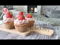 Strawberry Vanilla Keto Cupcakes