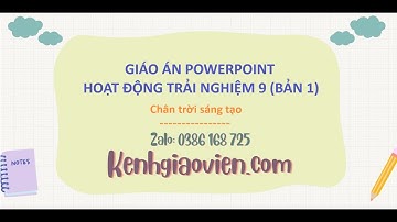 Giáo án powerpoint Hoạt động trải nghiệm 9 bản 1 Chân trời sáng tạo | GA điện tử HĐTN 9 CTST