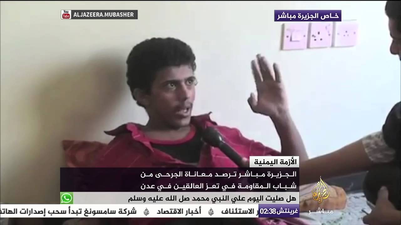جرحى من شباب المقاومة في تعز بانتظار العلاج في الخارج