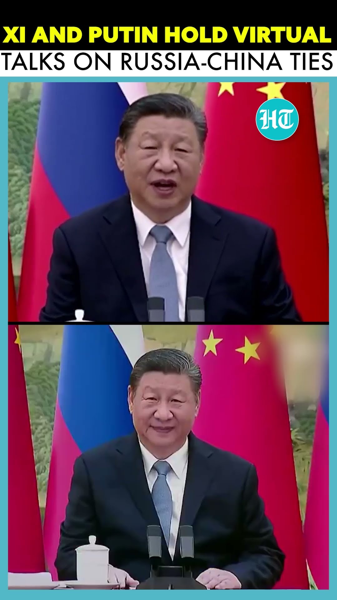 Putin Praises Russia-China Relations During Talks With Xi Jinping #ytshorts