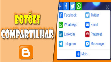 Adicionar Botões para Compartilhar o Blogger nas Redes Sociais